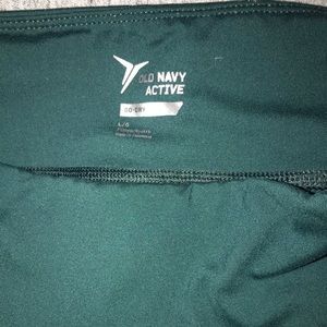 Old Navy Active Dark Green Crop Workout Pant